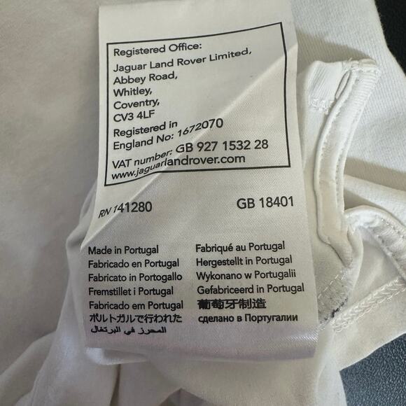 Land Rover White Union Jack Logo Cotton T-Shirt Size S - Picture 6 of 8